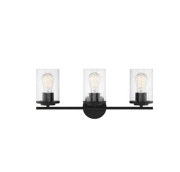 Marshall 3-Light Bathroom Vanity Light in
Matte Black