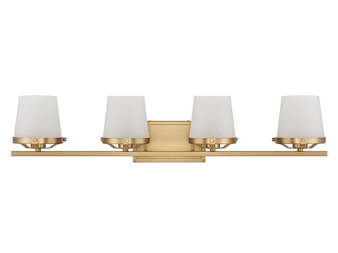 Klein 4-Light Bathroom Vanity Light in Matte Black