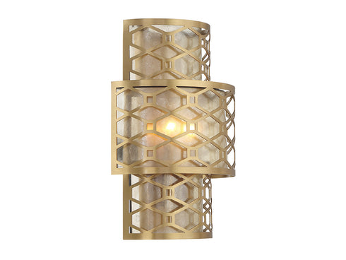 Mannheim 2-Light Wall Sconce in Warm Brass