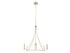 4-Light Chandelier in Brushed Nickel
