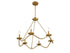 6-Light Chandelier in Matte Black