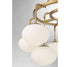9-Light Chandelier in Natural Brass