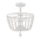 2-Light Ceiling Light in Distressed Wood