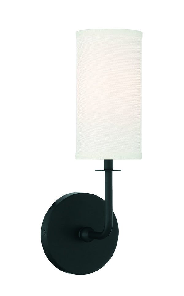 Powell 1-Light Wall Sconce in Matte Black