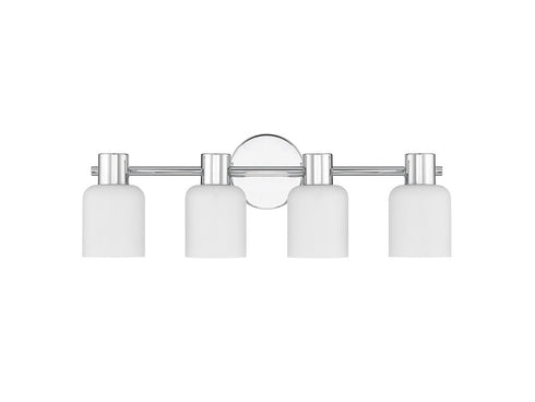 Strand 4-Light Bathroom Vanity Light in Matte Black