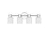 Strand 4-Light Bathroom Vanity Light in Matte Black