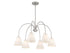 6-Light Chandelier in Matte Black