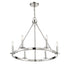 6-Light Chandelier in Matte Black