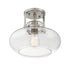 1-Light Ceiling Light in Polished Nickel