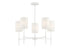 5-Light Chandelier in Bisque White