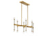 Kingsburg 12-Light Linear Chandelier in Matte Black