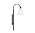 Rutland 1-Light Adjustable Wall Sconce in Satin Nickel