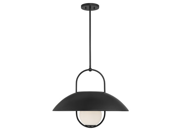 Lehigh 1-Light Pendant in Matte Black