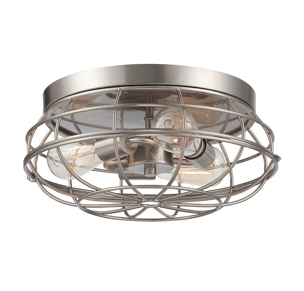 Scout 3-Light Ceiling Light in Satin Nickel