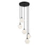 5-Light Chandelier in Matte Black