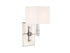 Collins 1-Light Wall Sconce in Polished Nickel