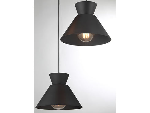 3-Light Multi-Point Chandelier in Natural Brass