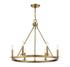 6-Light Chandelier in Matte Black