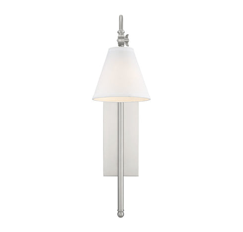 Rutland 1-Light Adjustable Wall Sconce in Satin Nickel