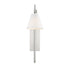 Rutland 1-Light Adjustable Wall Sconce in Satin Nickel