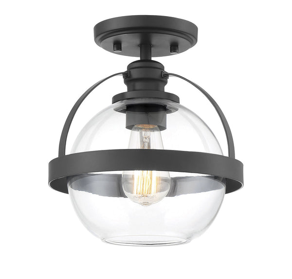 Pendleton 1-Light Ceiling Light in
Matte Black