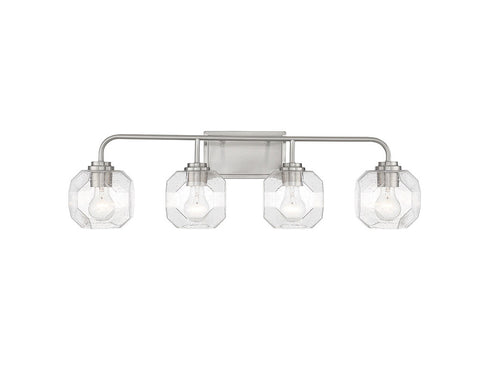 Baldwin 4-Light Bathroom Vanity Light in Matte Black