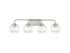 Baldwin 4-Light Bathroom Vanity Light in Matte Black