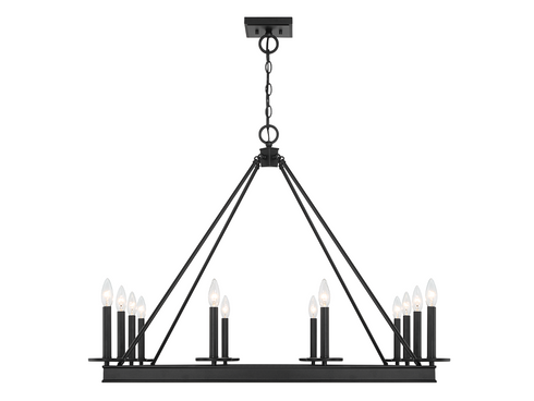 Boylston 12-Light Chandelier in Warm Brass