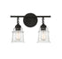 Fuller 2-Light Bathroom Vanity Light in Satin Nickel