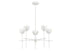 5-Light Chandelier in Matte Black