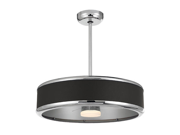 Archer LED Fan D'Lier in Polished Nickel