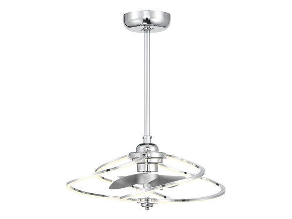 Hydra LED Fan D'Lier in Polished Chrome