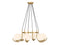 Abella 6-Light Chandelier in Warm Brass