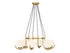 Abella 6-Light Chandelier in Warm Brass