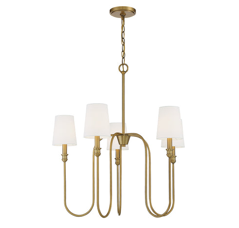 5-Light Chandelier in Aged Iron
