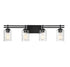 Baxter 4-Light Bathroom Vanity Light in Warm Brass