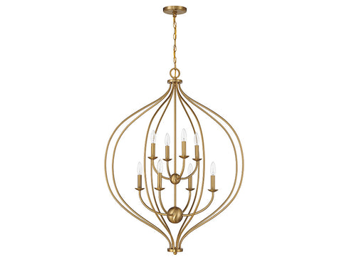 Orchid 8-Light Pendant in Matte Black