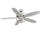 52" 3-Light Ceiling Fan in Brushed Nickel