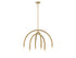 6-Light Chandelier in Matte Black