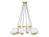 Abella 6-Light Chandelier in Warm Brass