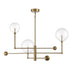 3-Light Chandelier in English Bronze