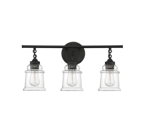 Fuller 3-Light Bathroom Vanity Light in Satin Nickel