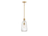 Adair 1-Light Pendant in Polished Nickel