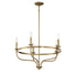 5-Light Chandelier in Matte Black