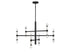 Kingsburg 12-Light Chandelier in Matte Black