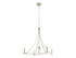 4-Light Chandelier in Brushed Nickel