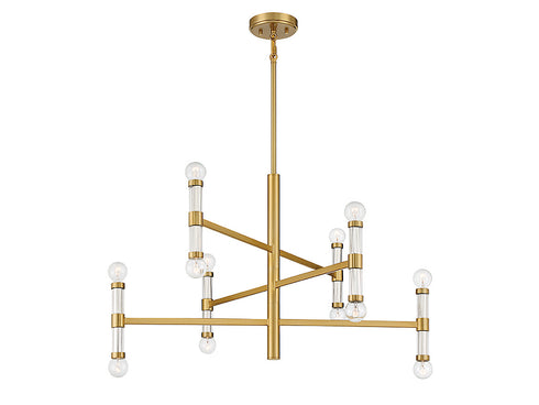 Kingsburg 12-Light Chandelier in Matte Black