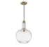 Kantor 1-Light Pendant in Warm Brass