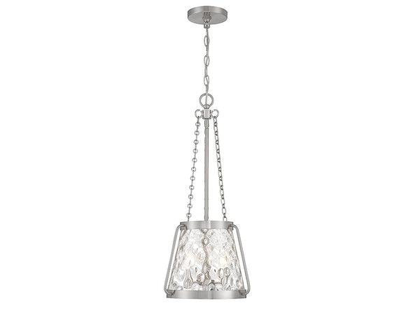 Crawford 3-Light Pendant in Satin Nickel