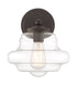 1-Light Wall Sconce in Oil Rubbed Bronze